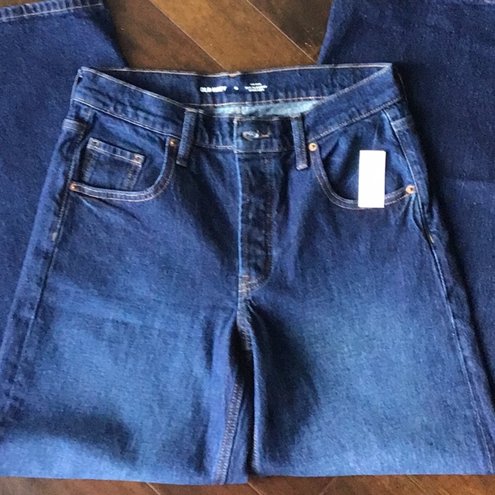 Old Navy Mid-Rise Slouchy Wide-Leg Jeans - Picture 2 of 6